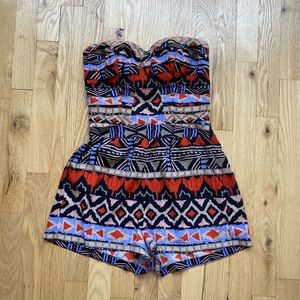 Bebe Aztec Print Romper